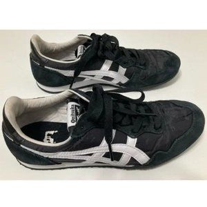 Unisex Onitsuka Tiger Serrano Asics Black with White Stripes men's 5/women's 7